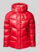 Blauer Usa Regular Fit Steppjacke mit Kapuze Modell 'CROWN' in Rot, Gr...