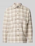 Marc O'Polo Regular Fit Overshirt aus reinem Baumwoll-Flanell in Offwh...