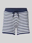 Mey Shorts mit Streifenmuster in Marine, Größe L