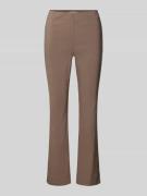 STEHMANN Stoffhose mit Teilungsnähten Modell 'INA' in Taupe, Größe 38