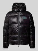 EA7 Emporio Armani Steppjacke mit Label-Patch Modell 'SHINY' in Black,...