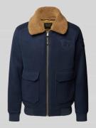 PME Legend Jacke mit Woll-Anteil und Label-Patch in Marine, Größe XXXL