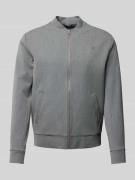Les Deux Jacke mit Stehkragen Modell 'Como' in Mittelgrau Melange, Grö...