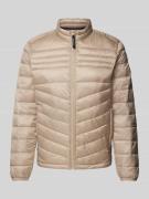 Jack & Jones Steppjacke mit Stehkragen Modell 'HERO' in Beige, Größe S