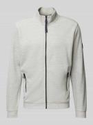 Lerros Sweatjacke mit Reißverschlusstaschen in Offwhite, Größe XL