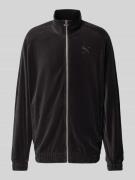 PUMA PERFORMANCE Oversized Sweatjacke mit Stehkragen in Black, Größe X...