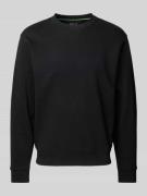 Replay Sweatshirt mit gerippten Abschlüssen in Black, Größe L