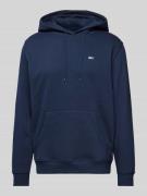 Tommy Jeans Regular Fit Hoodie mit Label-Stitching in Marine, Größe L