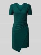 Apricot Knielanges Kleid mit Effektgarn in Gruen, Größe XL