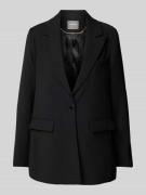 MOS MOSH Oversized Blazer mit Knopfverschluss in BLACK, Größe 38