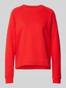 Marc O'Polo Denim Sweatshirt mit gerippten Abschlüssen in Rot, Größe S