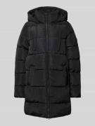 Tom Tailor Comfort Fit Steppmantel mit Kapuze und Stehkragen in Black,...