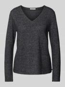 Tom Tailor Denim Regular Fit Strickpullover mit Viskose in Anthrazit, ...