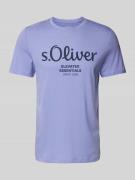 s.Oliver RED LABEL Regular Fit T-Shirt aus reiner Baumwolle mit Statem...