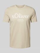 s.Oliver RED LABEL Regular Fit T-Shirt aus reiner Baumwolle mit Statem...