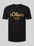 s.Oliver RED LABEL Regular Fit T-Shirt aus reiner Baumwolle mit Statem...