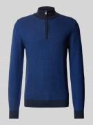 s.Oliver RED LABEL Regular Fit Troyer aus reine Baumwolle mit Bi-Color...