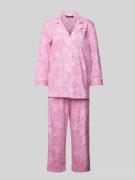 Lauren Ralph Lauren Pyjama mit Streifenmuster in Pink, Größe L