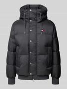 Tommy Jeans Steppjacke mit Label-Stitching in Anthrazit, Größe XXL