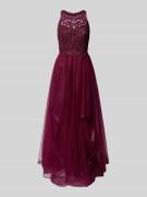 Laona Abendkleid mit ausgestelltem Rockteil in Kirsche, Größe 32