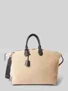 BOSS Handtasche mit Label-Applikation Modell 'Gabry Holdall' in Beige,...