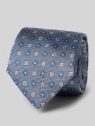 Willen Seidenkrawatte mit Strukturmuster in Mittelgrau, Größe 1