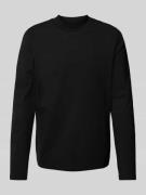HUGO Longsleeve mit Rundhalsausschnitt Modell 'Dimersolo' in Black, Gr...