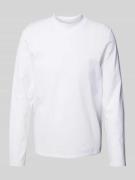 HUGO Longsleeve mit Rundhalsausschnitt Modell 'Dimersolo' in Weiss, Gr...