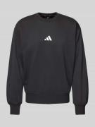 ADIDAS SPORTSWEAR Sweatshirt mit Label-Stitching in Black, Größe L