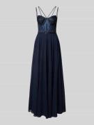 Hey Kyla Abendkleid mit Spaghettiträger in Dunkelblau, Größe 34