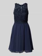 Hey Kyla Cocktailkleid mit Zierbesatz in Dunkelblau, Größe 32