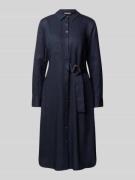Christian Berg Woman Selection Knielanges Kleid mit Bindegürtel in Mar...