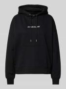 Guess Jeans Oversized Hoodie mit Kapuze in Black, Größe L