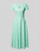 Paradi Cocktailkleid mit Ausbrenner-Effekt in Mint, Größe 42