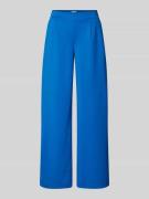 ICHI Wide Leg Stoffhose mit Bundfalten Modell 'KATE' in Royal, Größe M
