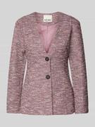 ICHI Blazer mit V-Ausschnitt Modell 'KATE' in Pink, Größe L