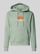 Alpha Industries Hoodie mit Kapuze in Lind, Größe L
