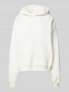 Gina Tricot Hoodie mit Kapuze in Offwhite, Größe L