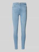 Only Skinny Fit Jeans aus Baumwoll-Mix Modell 'POWER' in Hellblau, Grö...