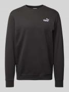 PUMA PERFORMANCE Sweatshirt mit Label-Stitching in Black, Größe S