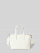 CK Calvin Klein Tote Bag mit Label-Applikation Modell 'CK MUST' in Off...