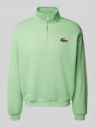 Lacoste Sweatshirt mit Logo-Badge in Hellgruen, Größe M
