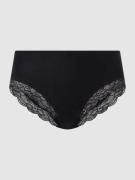 Hanro Slip mit Stretch-Anteil Modell 'Cotton Lace' in Black, Größe L