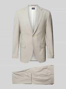 HECHTER PARIS Anzug mit Reverskragen in Beige, Größe 52