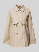 YAS Trenchcoat mit Leistentaschen Modell 'VENICE' in Beige, Größe 38