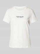 Tom Tailor Regular Fit T-Shirt aus reiner Bio-Baumwolle in Weiss, Größ...