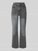 Vero Moda Straight Fit Jeans aus Baumwoll-Mix in Mittelgrau Melange, G...