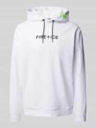 FIRE + ICE Hoodie mit Kapuze Modell 'CADELL' in Weiss, Größe XXXL