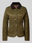 Barbour Steppjacke mit aufgesetzten Taschen Modell 'DEVERON' in Oliv, ...