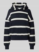 Marc O'Polo Relaxed Fit Hoodie aus reiner Baumwolle mit Streifenmuster...